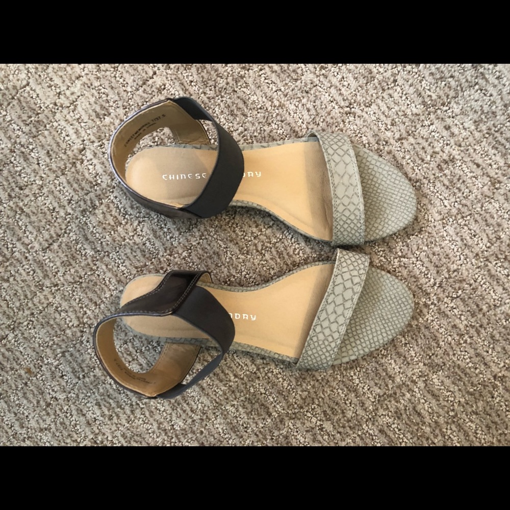 Snake skin detail sandals